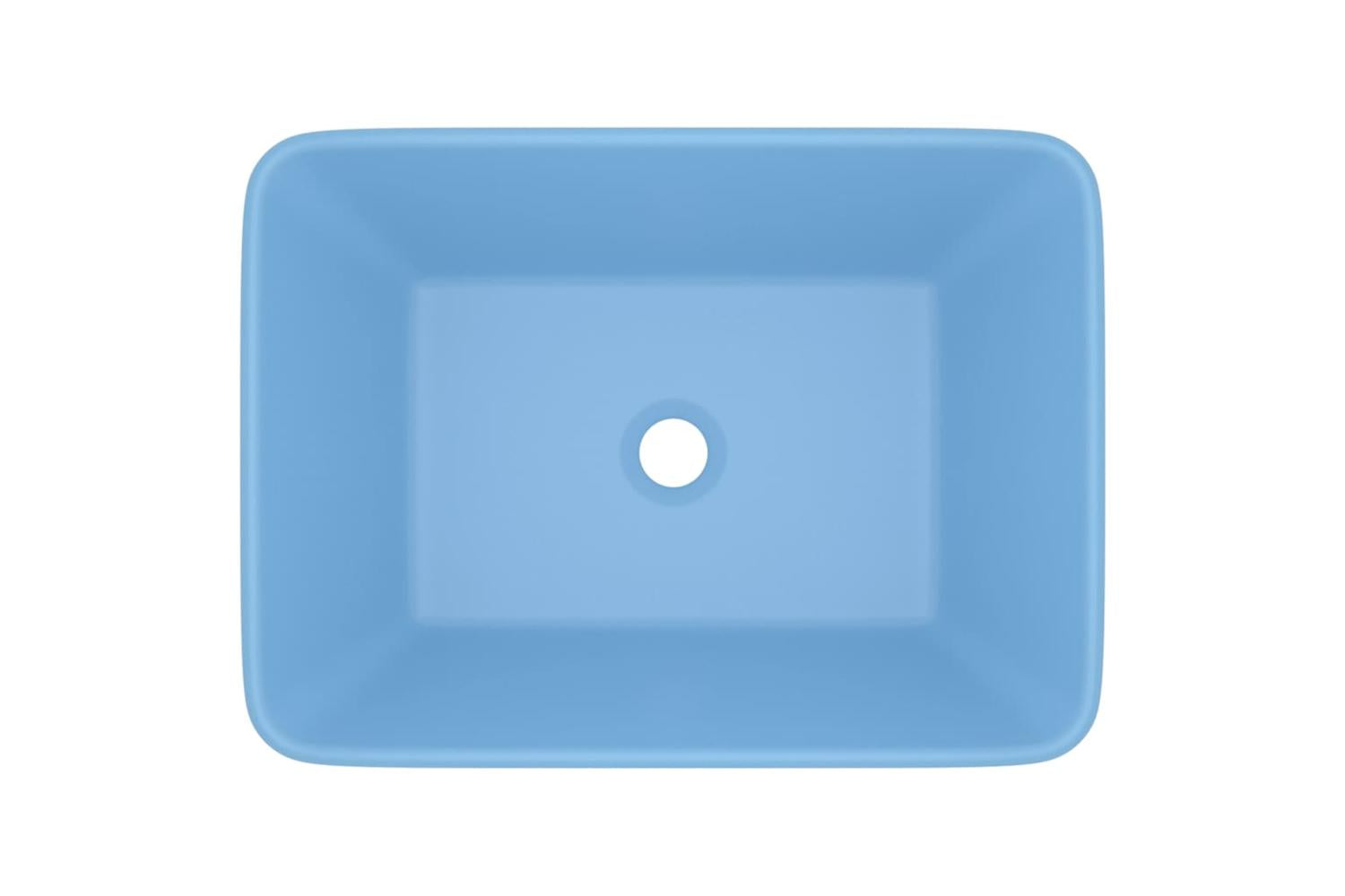 vidaXL 147044 Luxury Wash Basin Matt Light Blue 41x30x12cm Ceramic-3