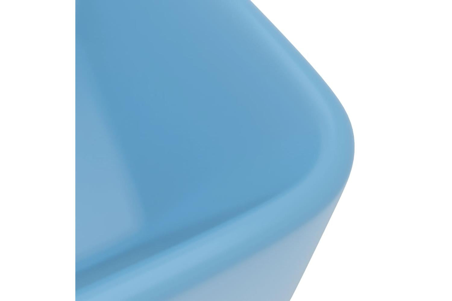 vidaXL 147044 Luxury Wash Basin Matt Light Blue 41x30x12cm Ceramic-5