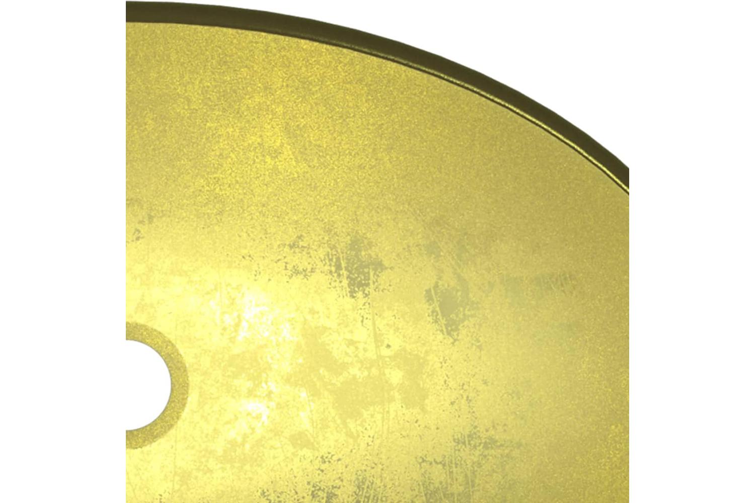 vidaXL 345262 Basin Tempered Glass 54.5x35x15.5cm Gold-6