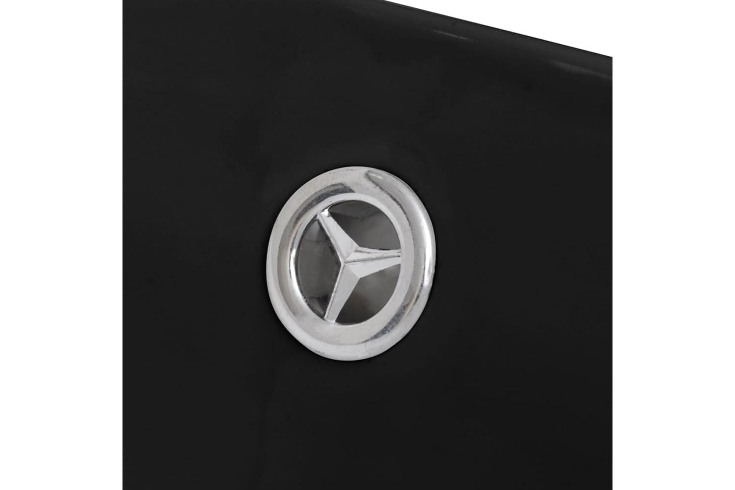 vidaXL 140680 Black Luxury Ceramic Basin Oval With Overflow 59 X 38,5cm-5