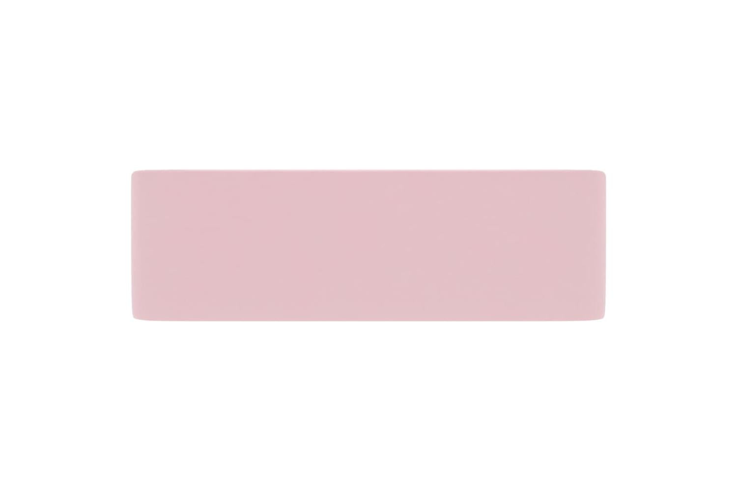 vidaXL 147043 Luxury Wash Basin Matt Pink 41x30x12cm Ceramic-4