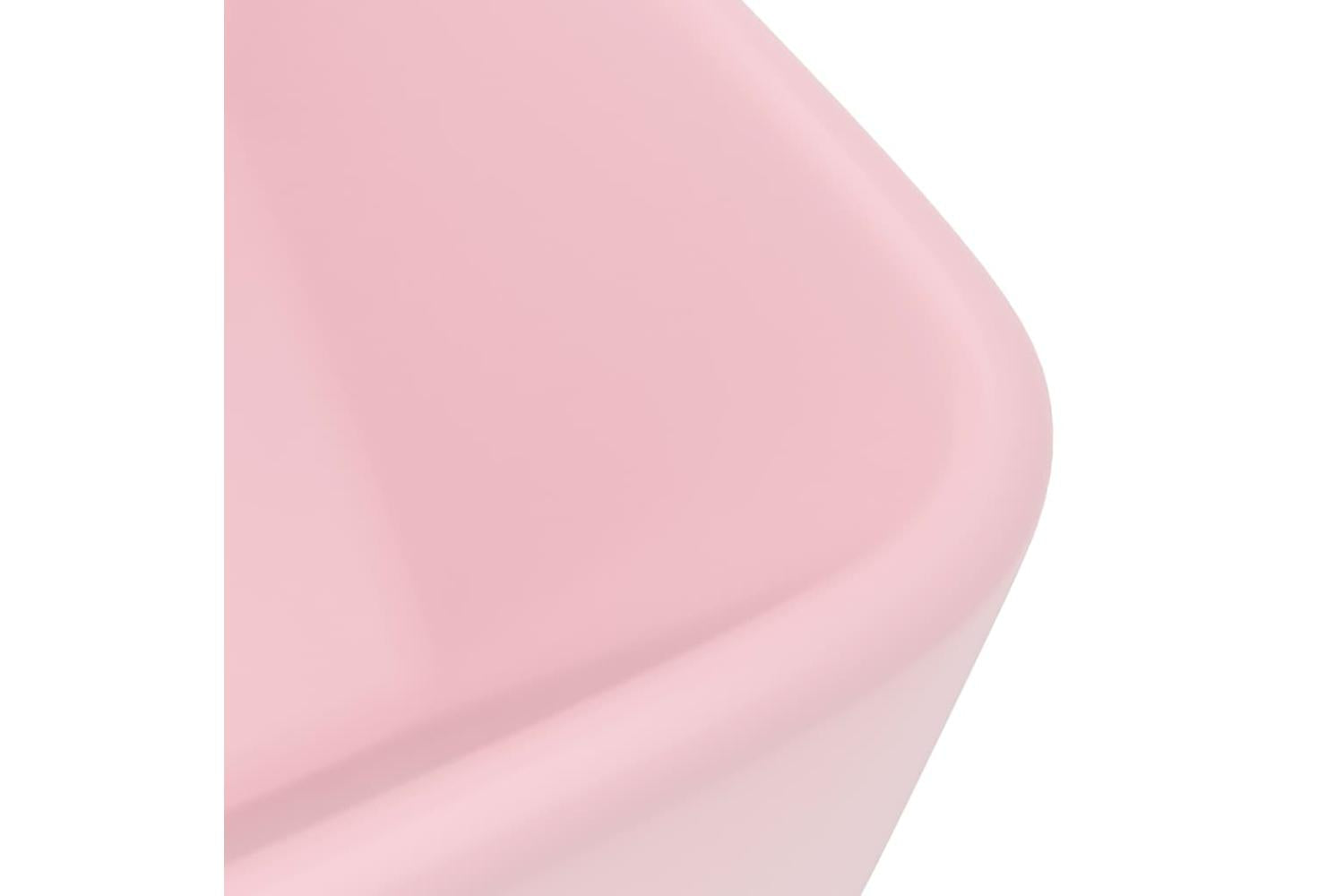 vidaXL 147043 Luxury Wash Basin Matt Pink 41x30x12cm Ceramic-5