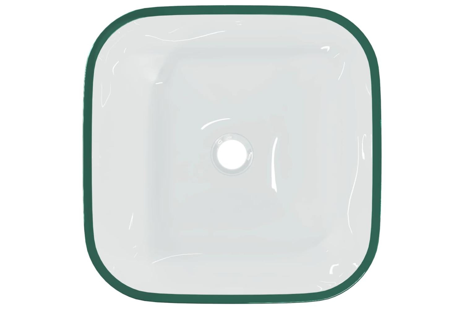 vidaXL 345236 Basin Glass 42x42x14cm Transparent-4