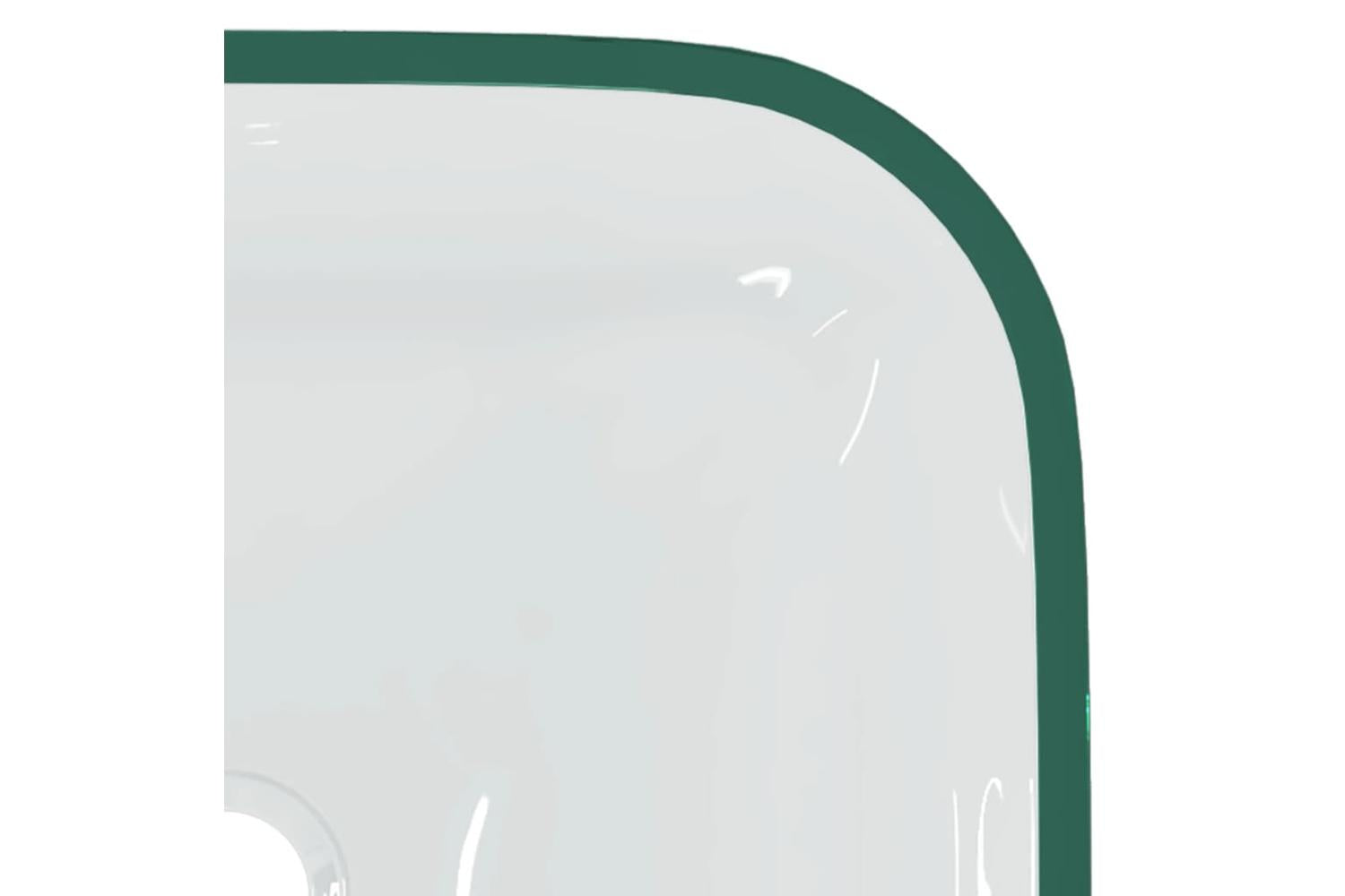 vidaXL 345236 Basin Glass 42x42x14cm Transparent-5