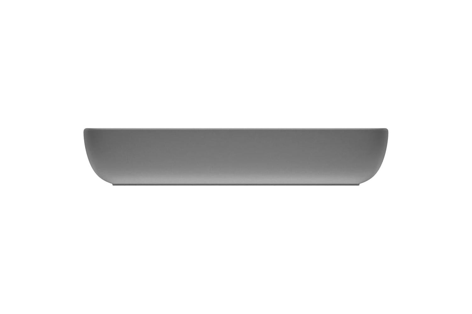 vidaXL 146960 Luxury Basin Rectangular Matt Light Grey 71x38cm Ceramic-4