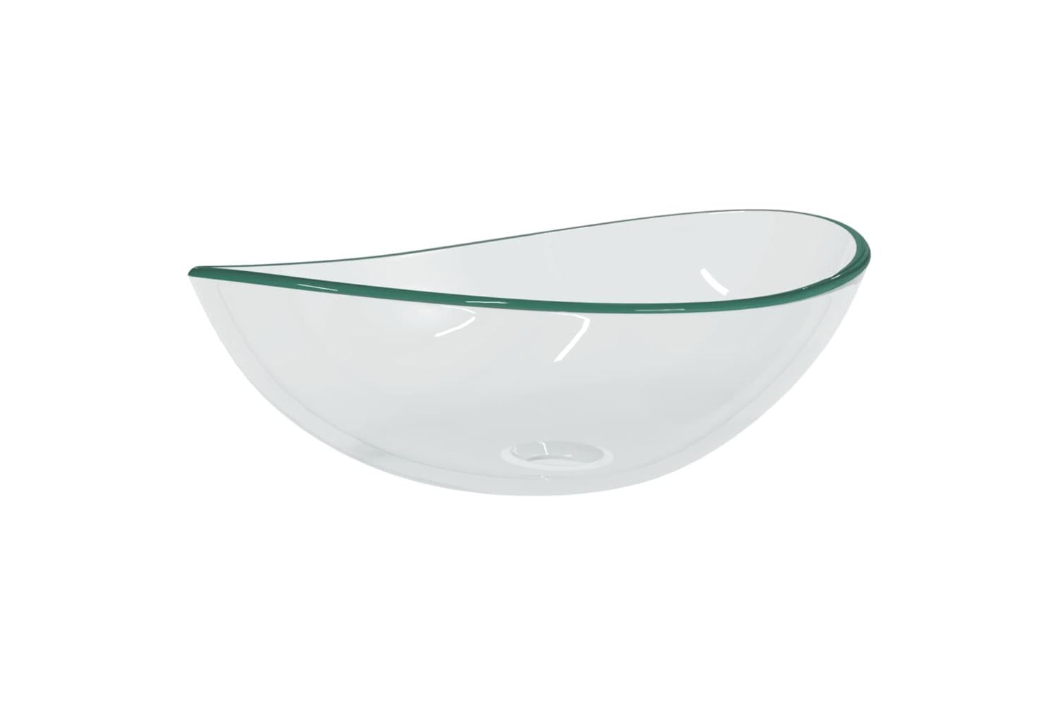 vidaXL 345238 Basin Tempered Glass 54.5x35x15.5cm Transparent