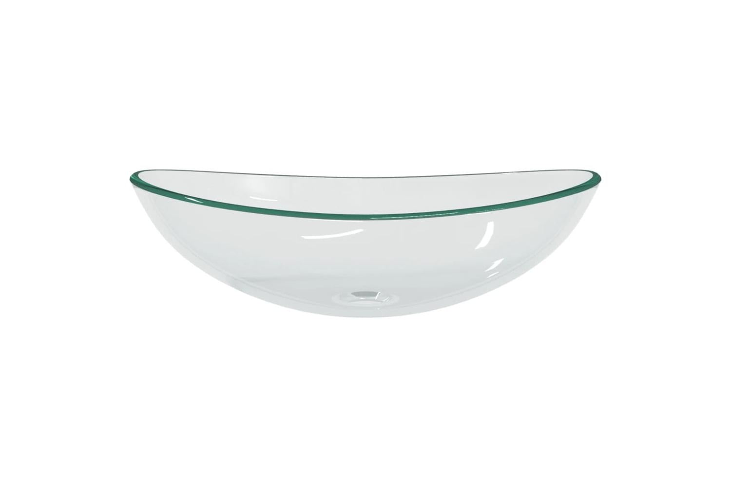 vidaXL 345238 Basin Tempered Glass 54.5x35x15.5cm Transparent-3