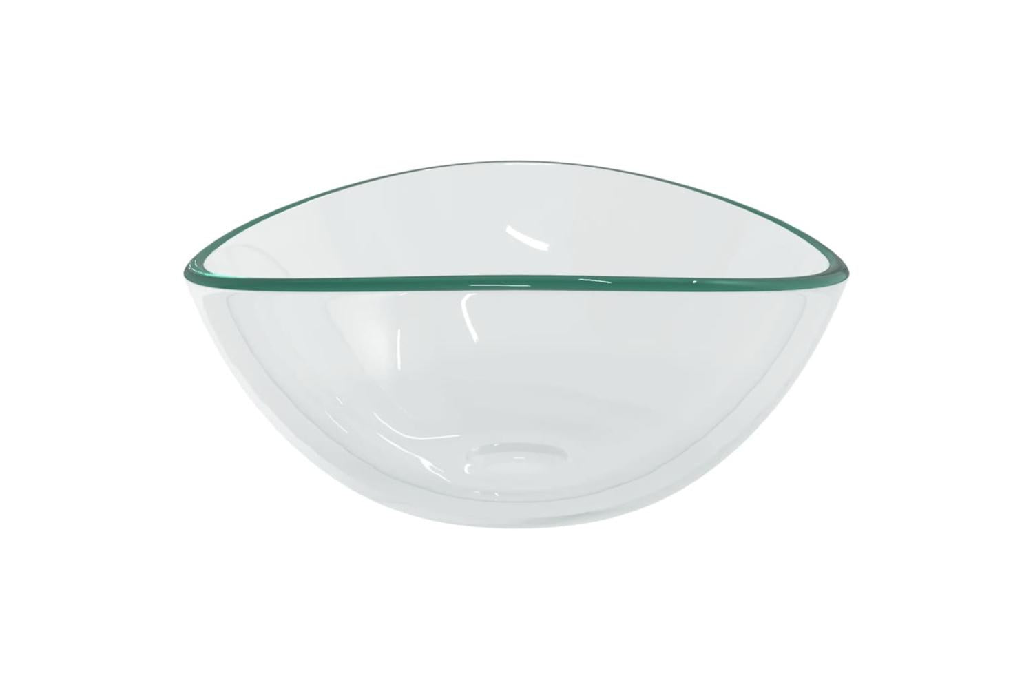 vidaXL 345238 Basin Tempered Glass 54.5x35x15.5cm Transparent-4