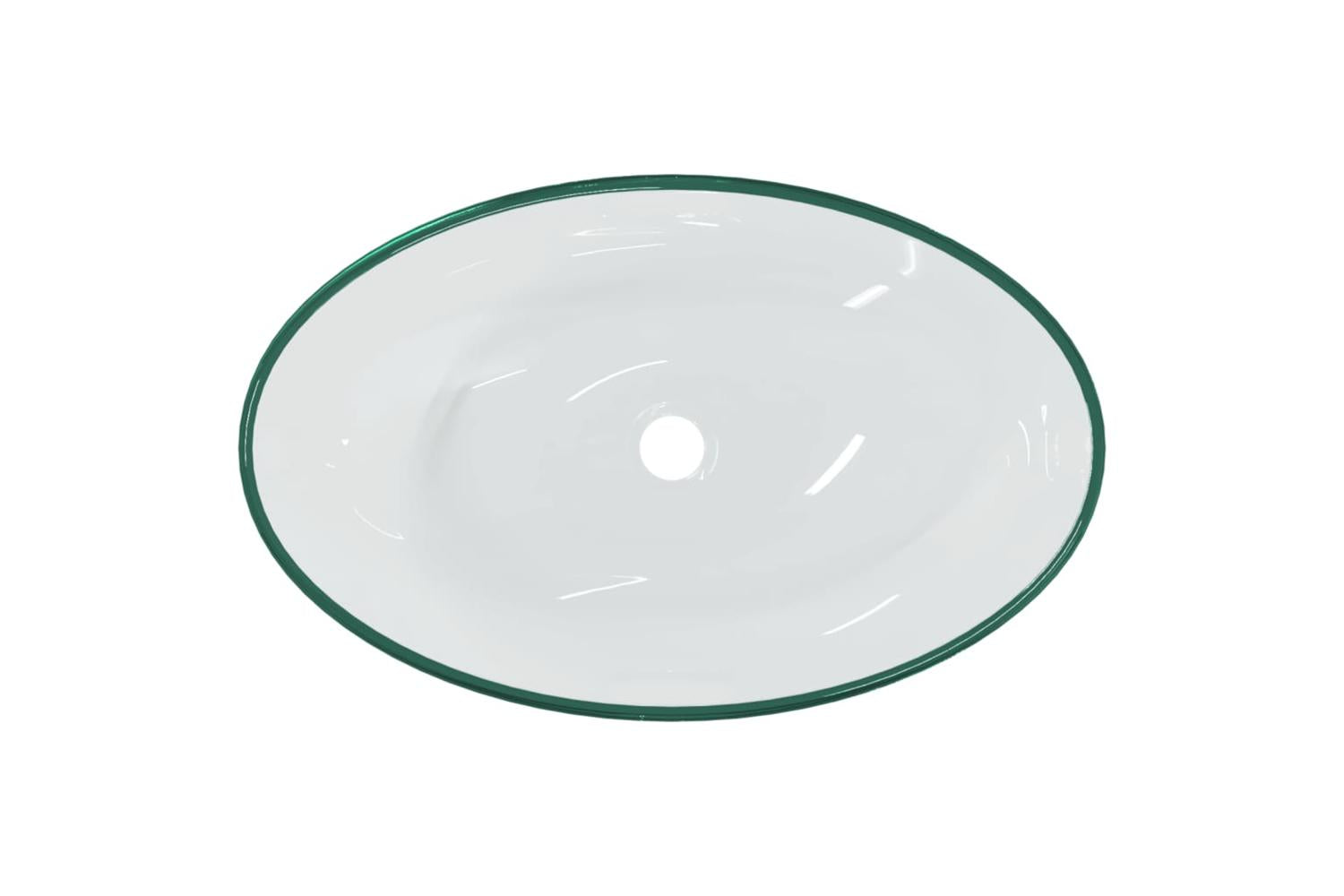 vidaXL 345238 Basin Tempered Glass 54.5x35x15.5cm Transparent-5