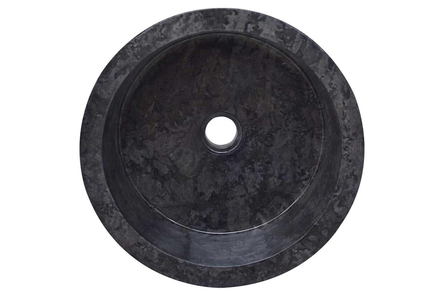 Vidaxl Sink Black Ã˜40x15 Cm Marble-5