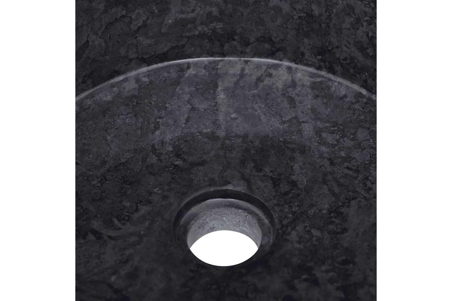 Vidaxl Sink Black Ã˜40x15 Cm Marble-7