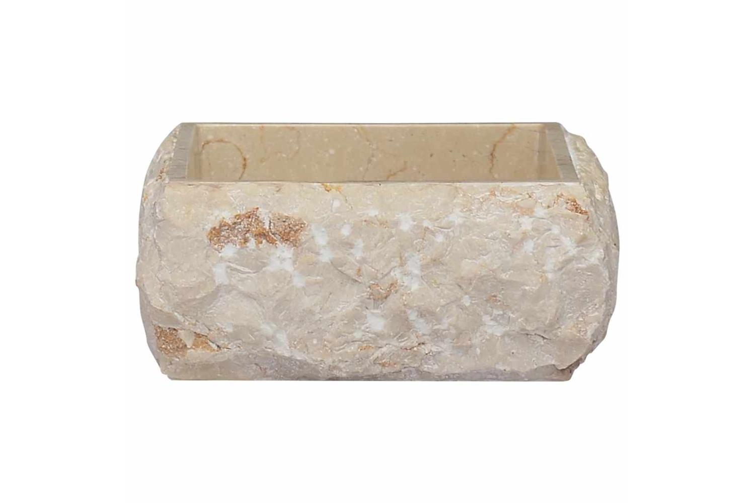 Vidaxl Sink Cream 30x30x13 Cm Marble-4