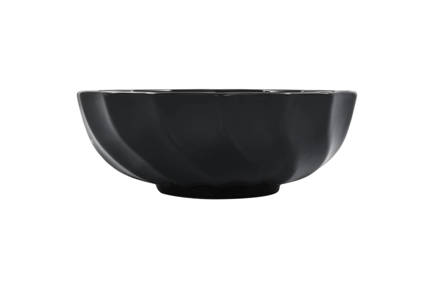 vidaXL 143922 Wash Basin 46x17cm Ceramic Black-4