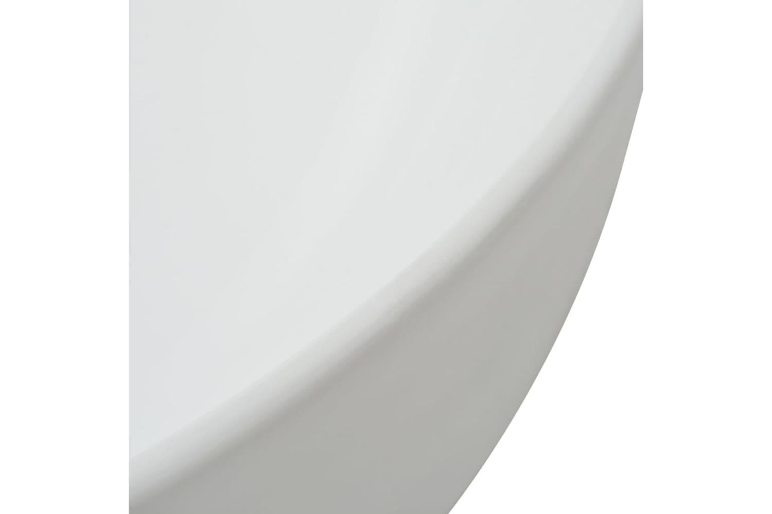 vidaXL 142345 Basin Triangle Ceramic White 50.5x41x12cm-4