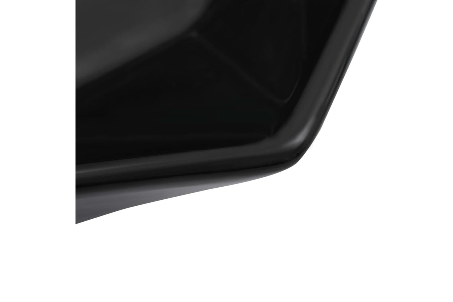 vidaXL 143914 Wash Basin 41x36.5x12cm Ceramic Black-5