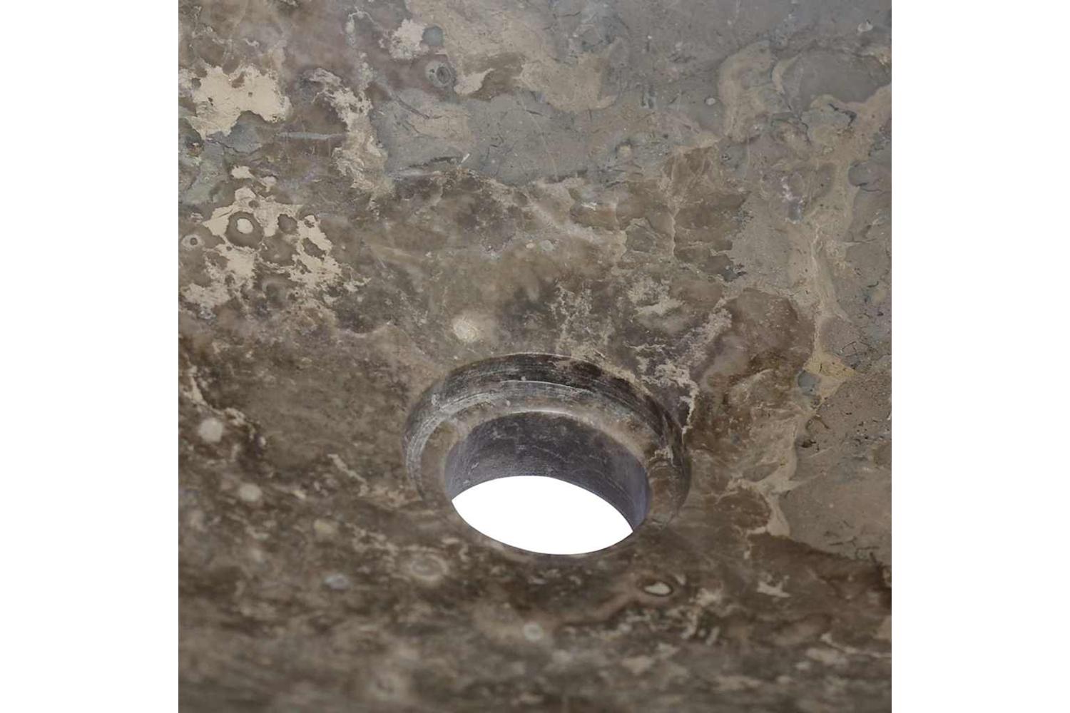 vidaXL 149167 Sink Grey 50x35x10cm Marble-6