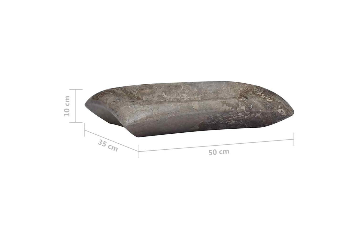 vidaXL 149167 Sink Grey 50x35x10cm Marble-8