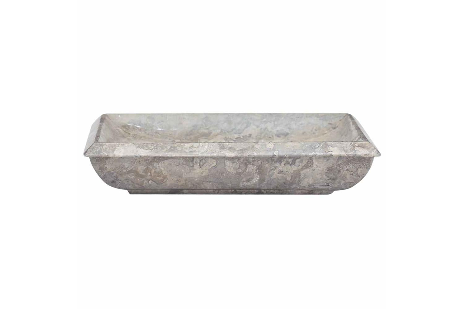 Vidaxl Sink Grey 50x35x10 Cm Marble-3