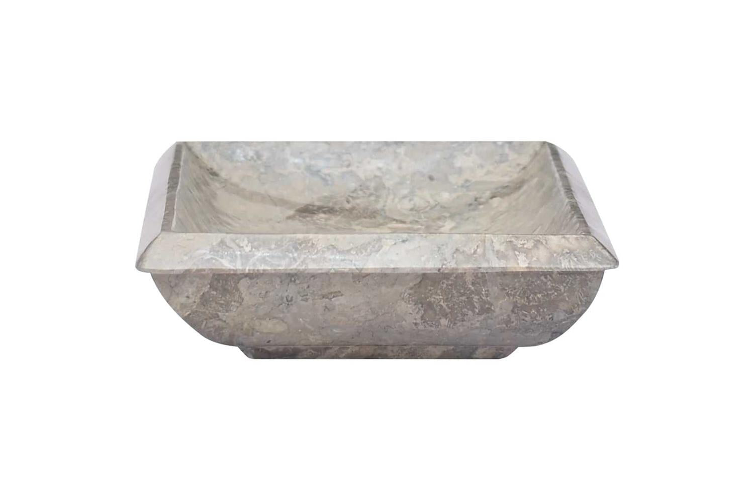 Vidaxl Sink Grey 50x35x10 Cm Marble-4