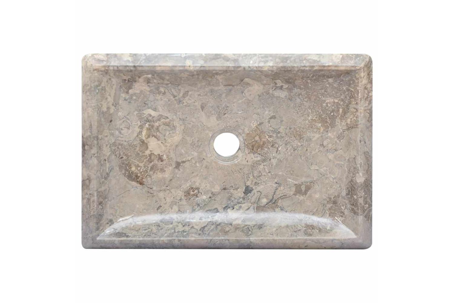 Vidaxl Sink Grey 50x35x10 Cm Marble-5
