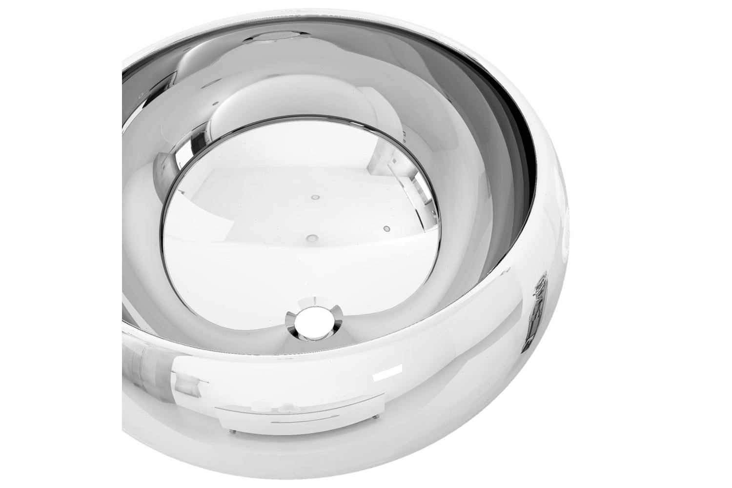 vidaXL 143497 Wash Basin 40x15cm Ceramic Silver-4