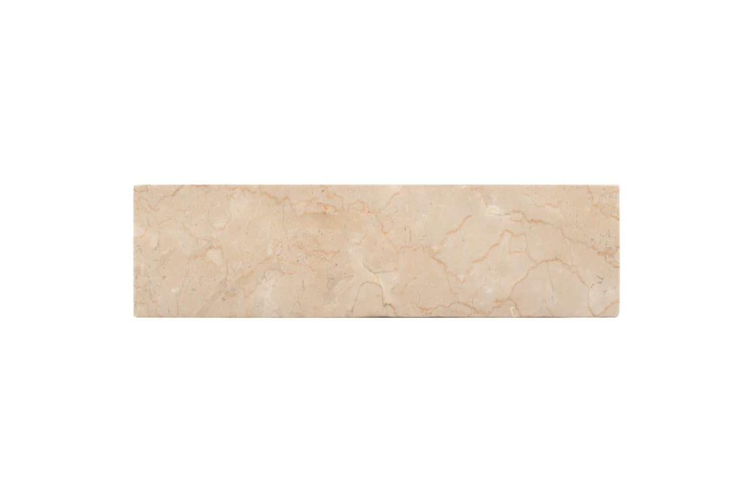 Vidaxl Sink 45x30x12 Cm Marble High Gloss Cream-6
