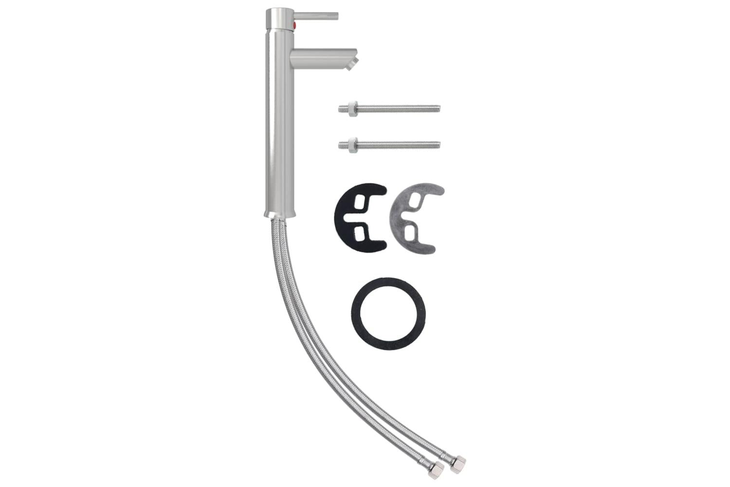 Vidaxl 3098443 Bathroom Sink With Tap And Push Drain Clear Tempered Glass-5