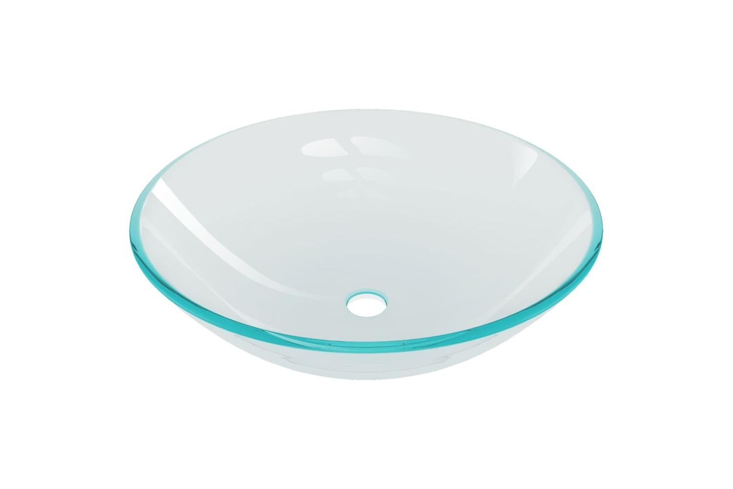 Vidaxl 3098443 Bathroom Sink With Tap And Push Drain Clear Tempered Glass-6