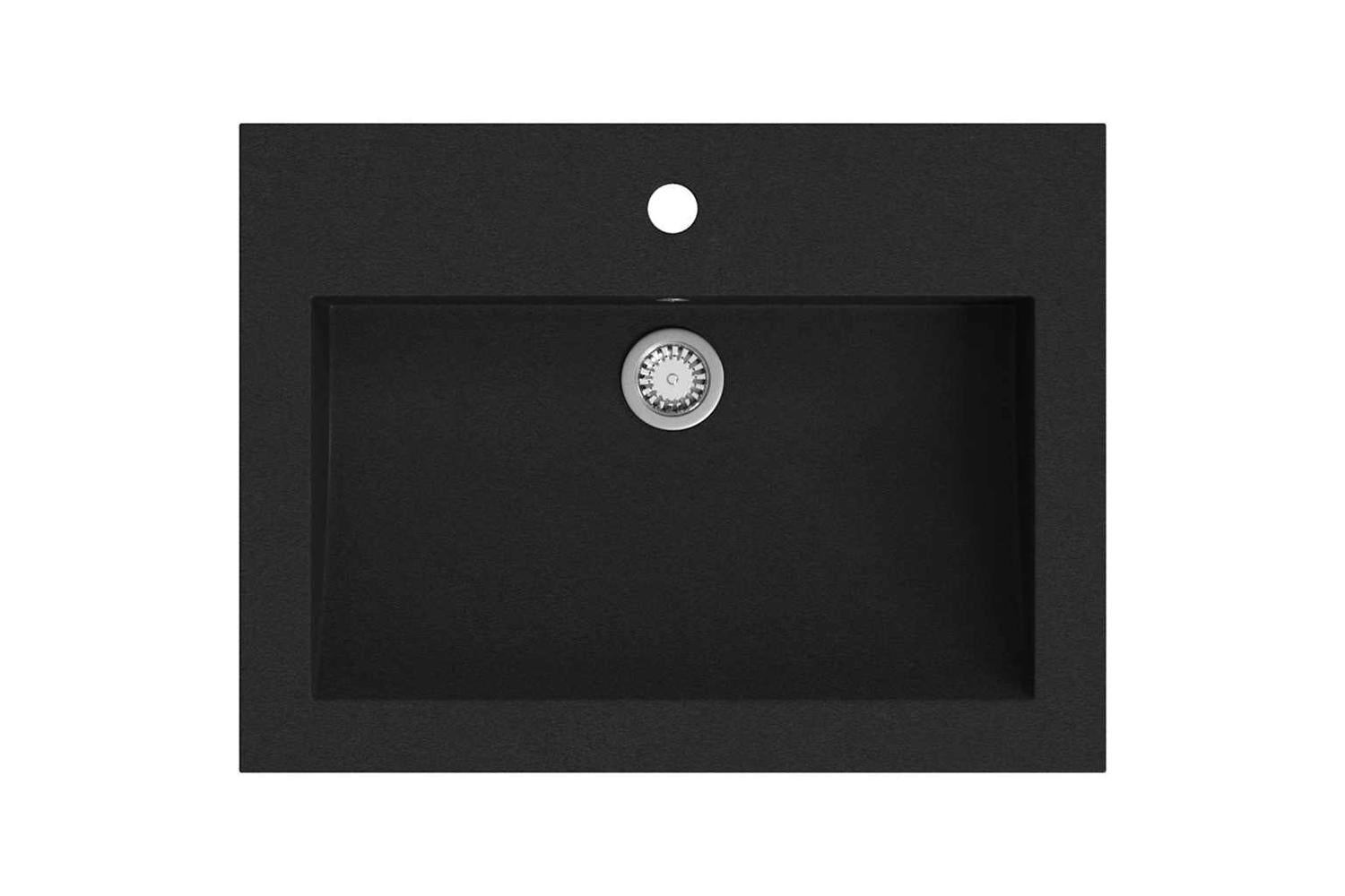 vidaXL 142962 Granite Basin 600x450x120mm Black-2