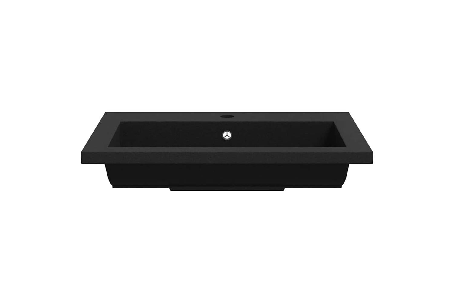 vidaXL 142962 Granite Basin 600x450x120mm Black-5