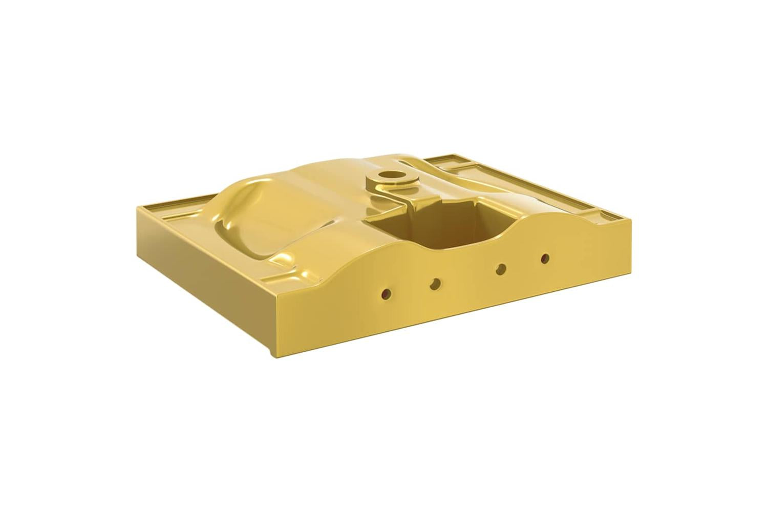 vidaXL 143503 Wash Basin With Overflow 60x46x16cm Ceramic Gold-4