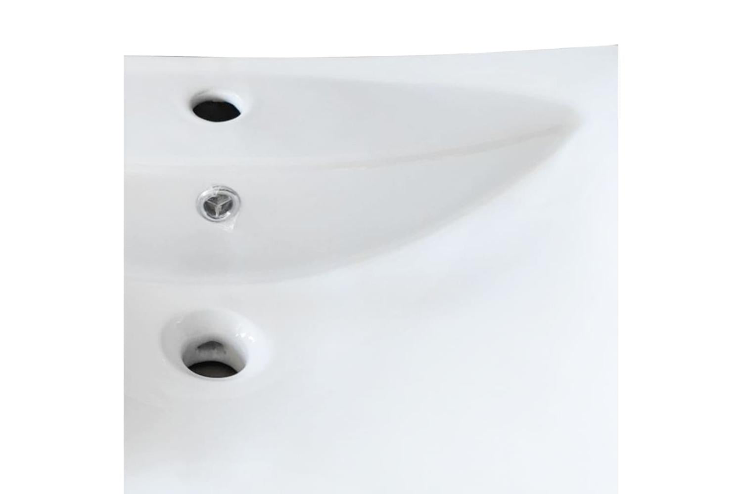 Vidaxl 140688 Luxury Ceramic Basin Rectangular With Overflow & Faucet Hole-6