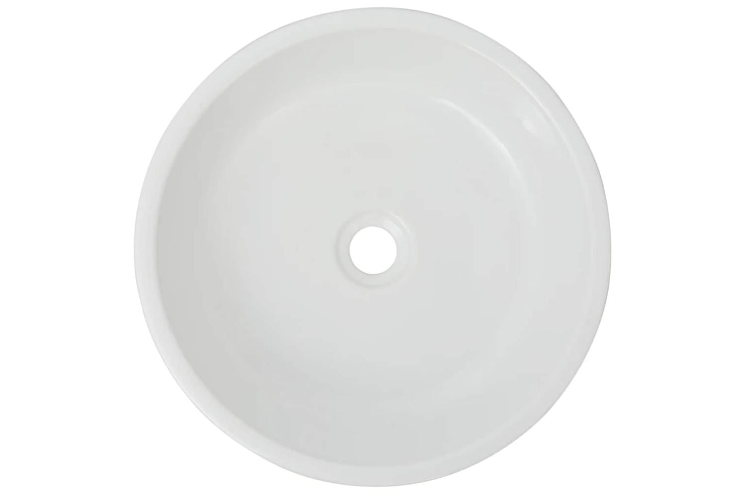vidaXL 142341 Basin Round Ceramic White 42x12cm-3