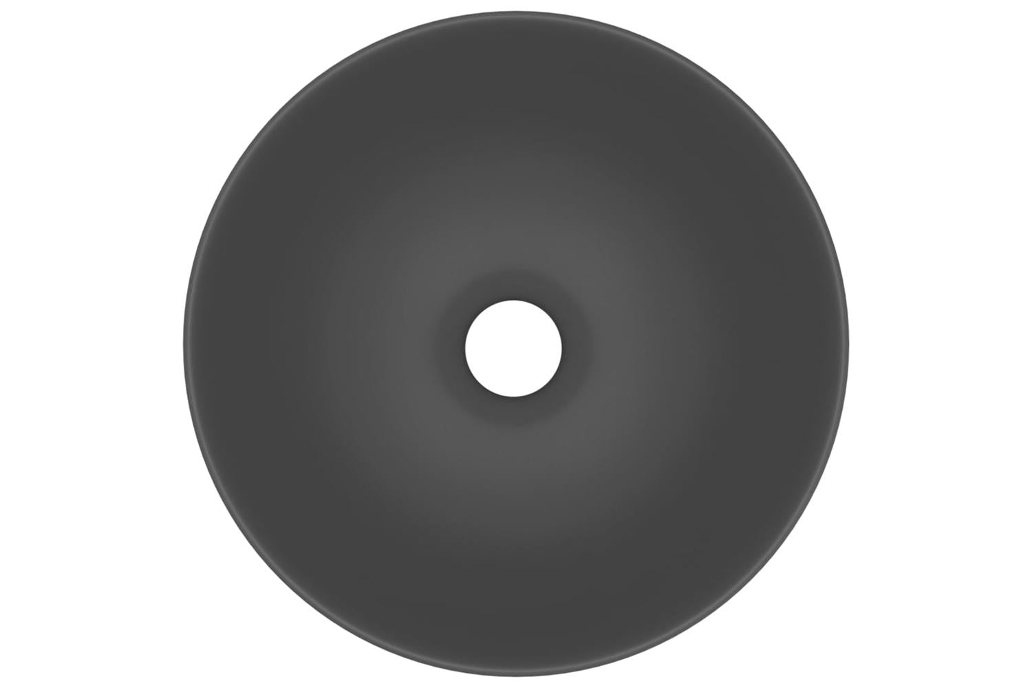 Vidaxl 146983 Bathroom Sink Ceramic Dark Grey Round-4