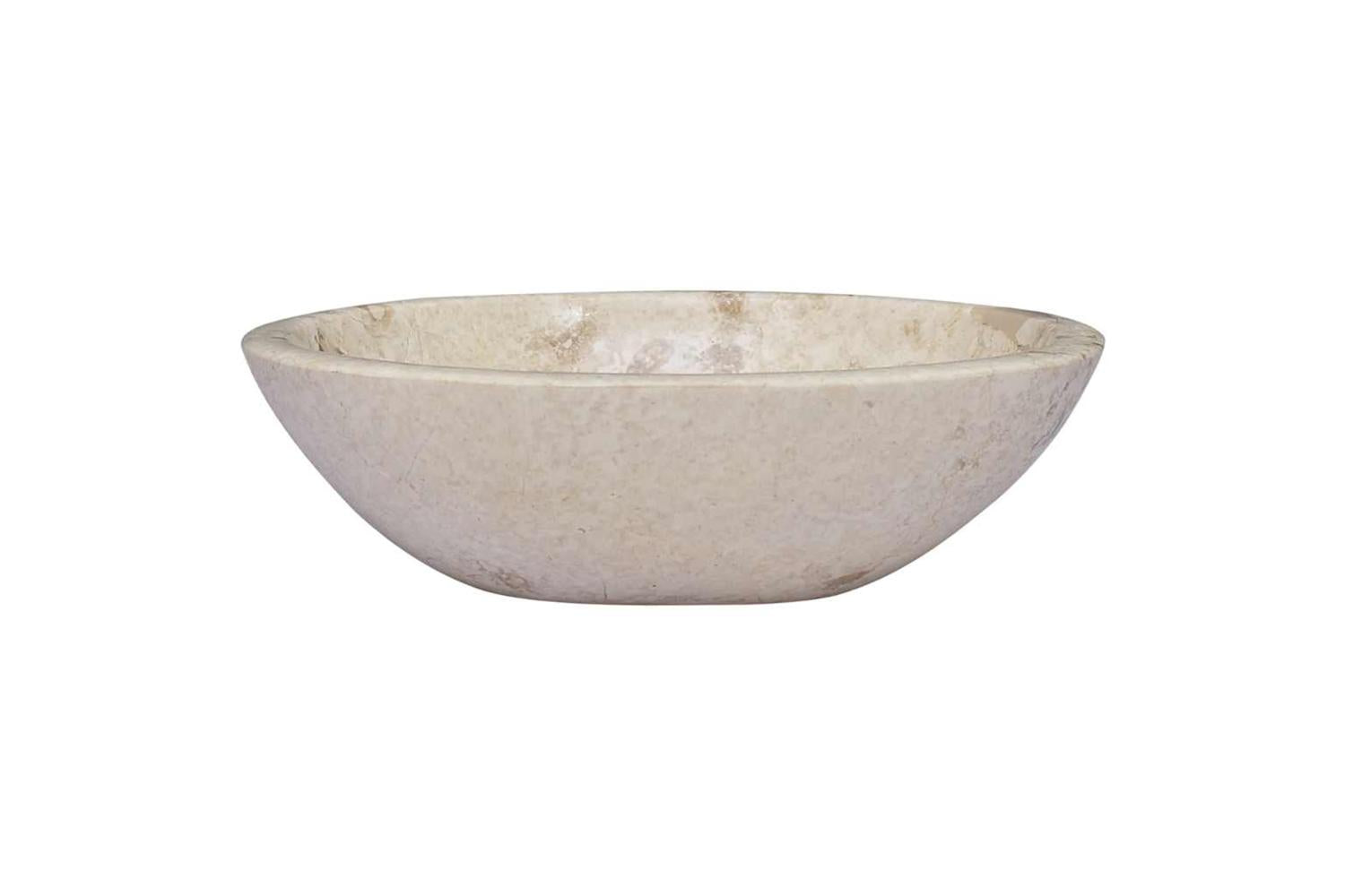 Vidaxl Sink Cream 53x40x15 Cm Marble-3