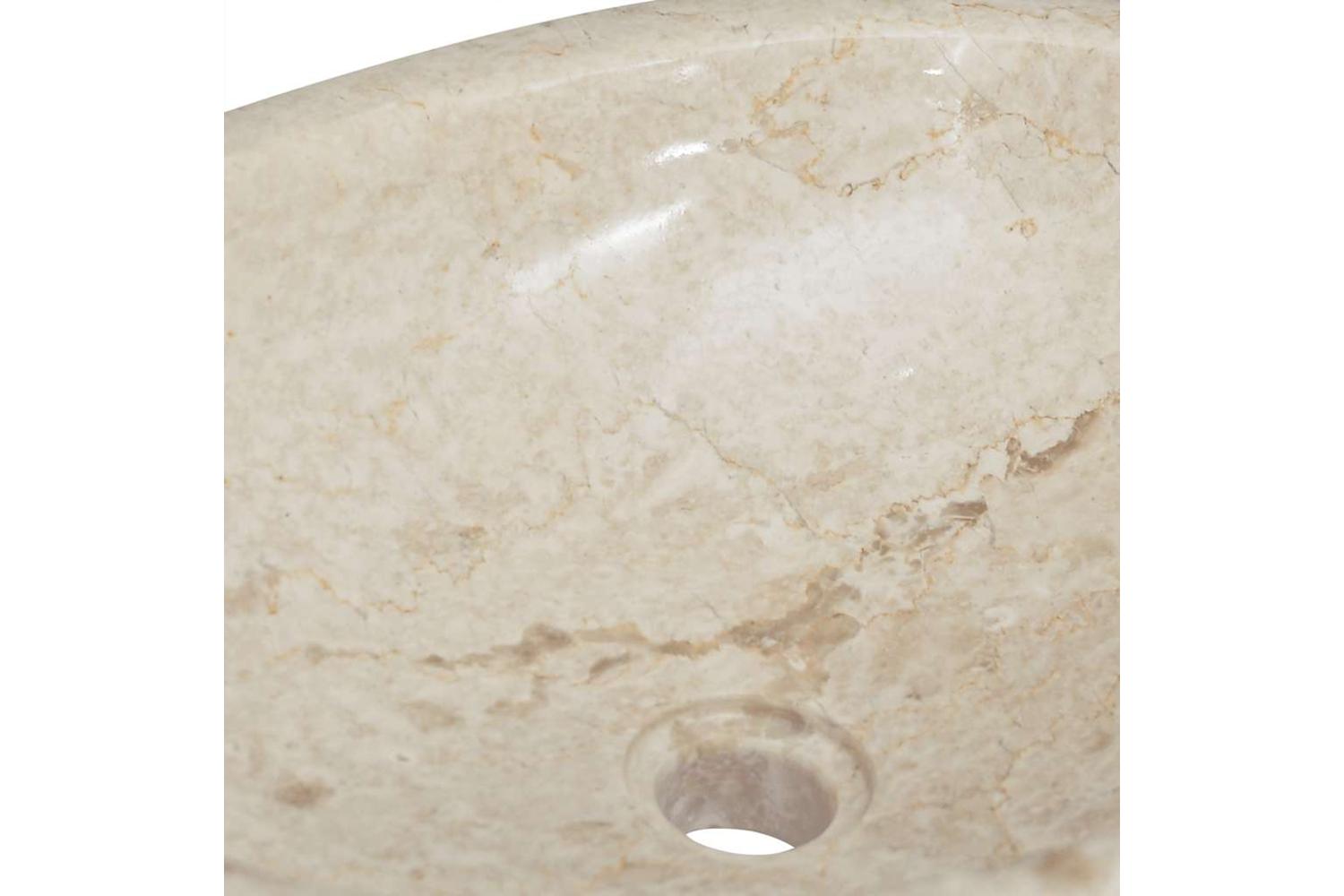 Vidaxl Sink Cream 53x40x15 Cm Marble-7