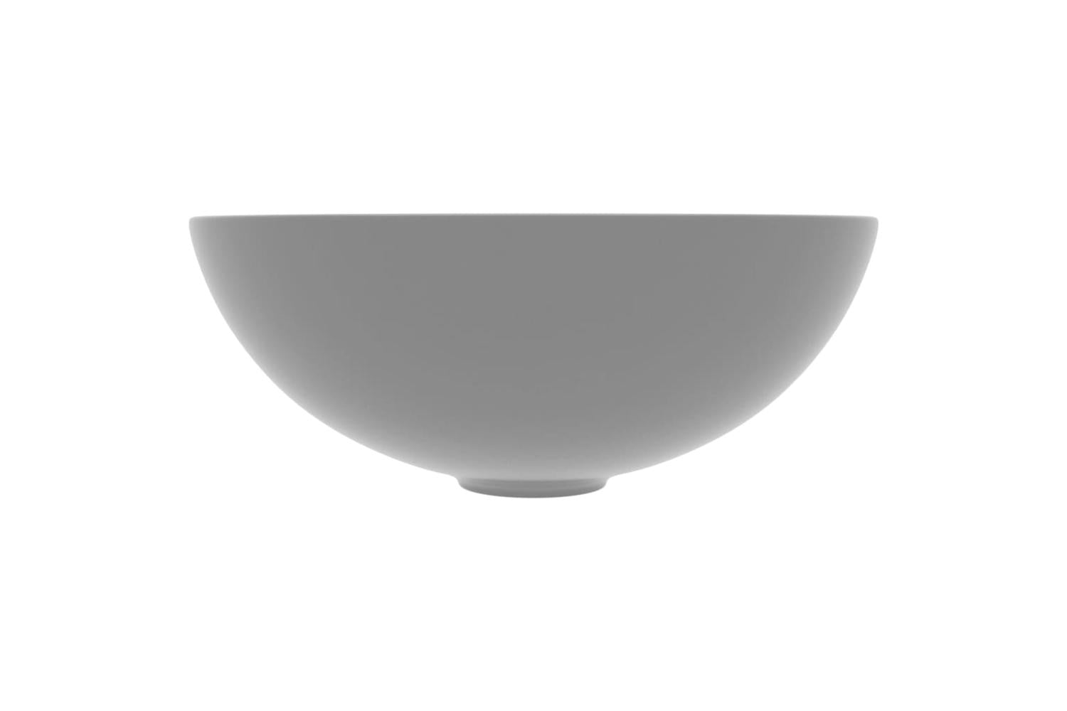 Vidaxl 146982 Bathroom Sink Ceramic Light Grey Round-3