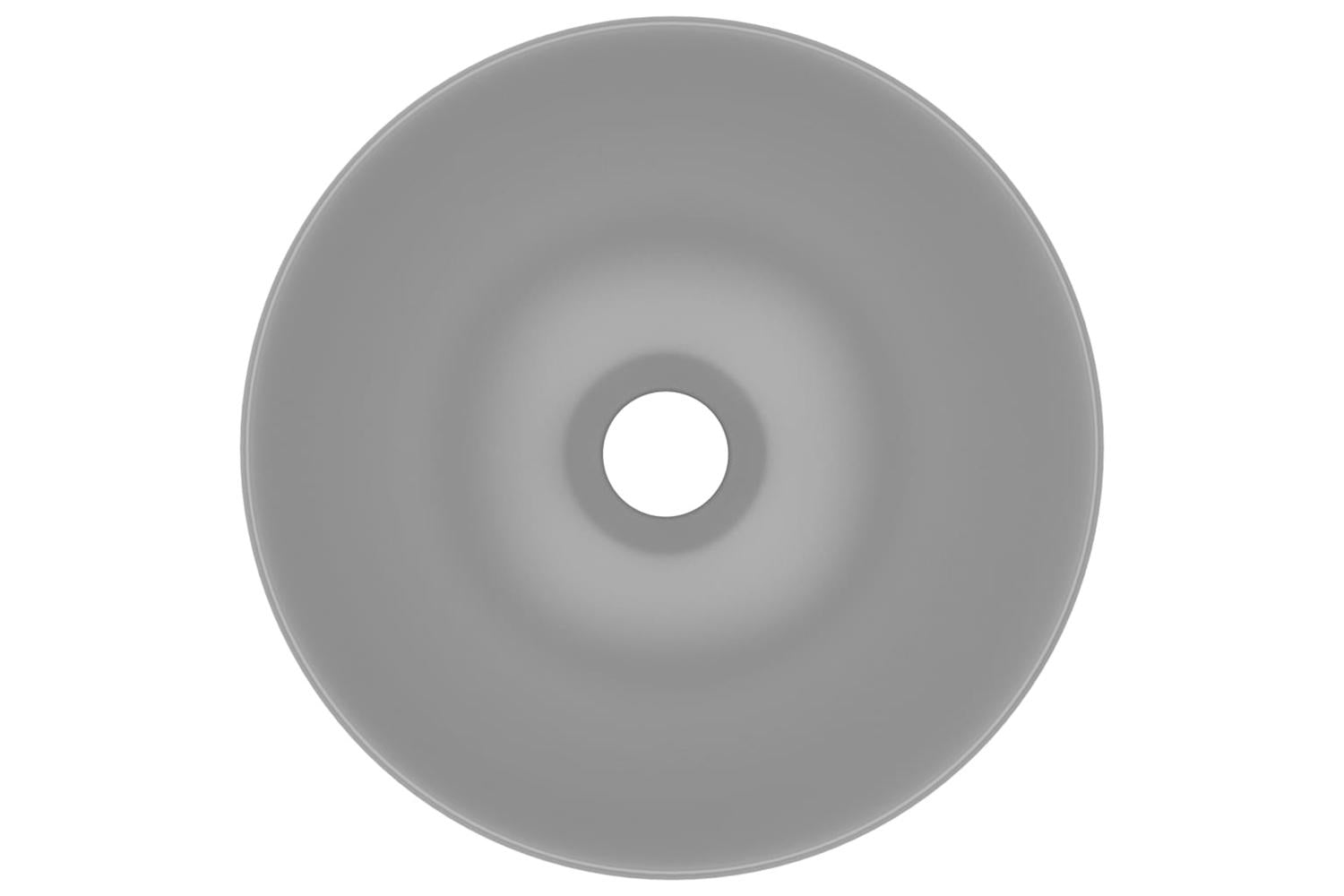 Vidaxl 146982 Bathroom Sink Ceramic Light Grey Round-4