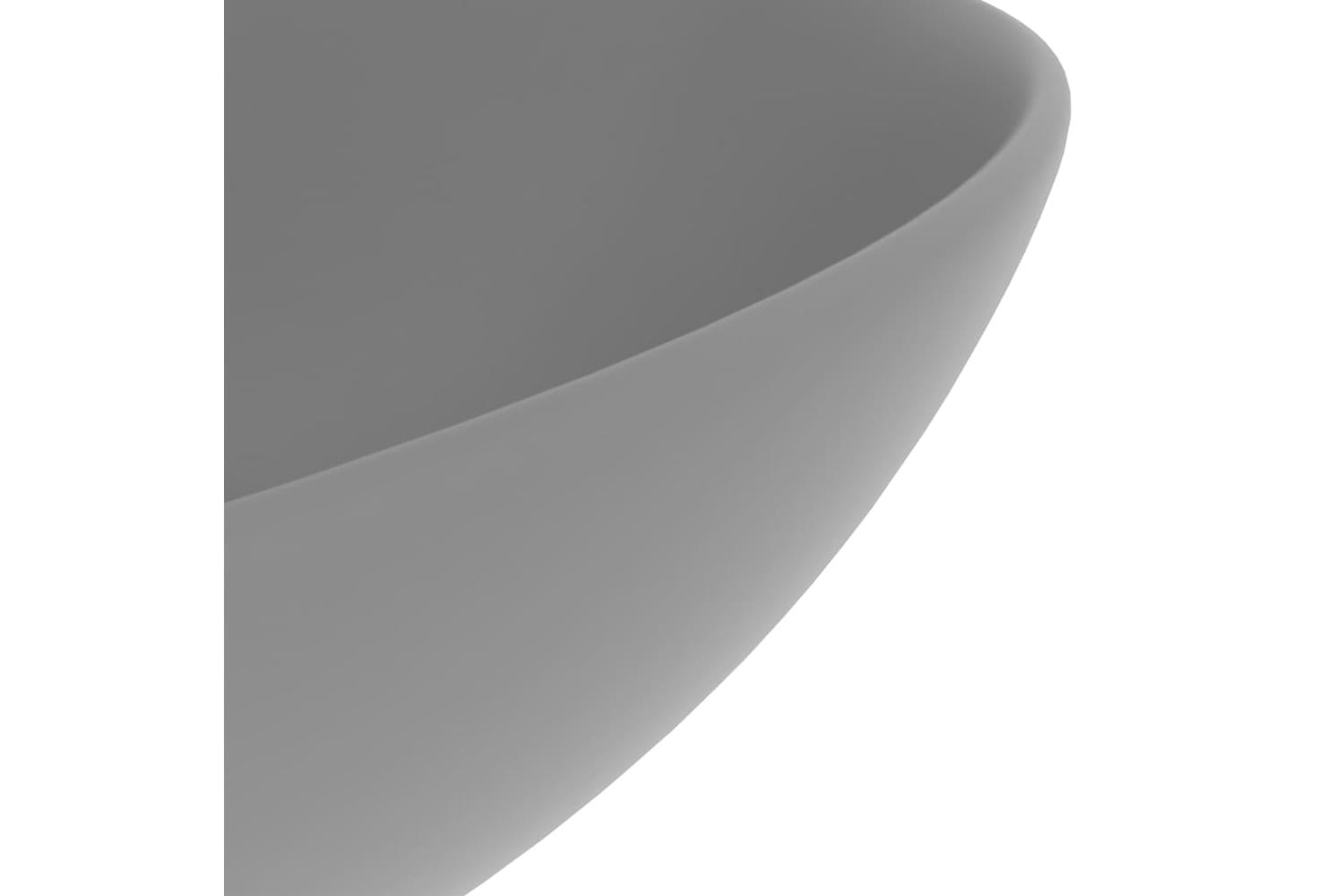 Vidaxl 146982 Bathroom Sink Ceramic Light Grey Round-5