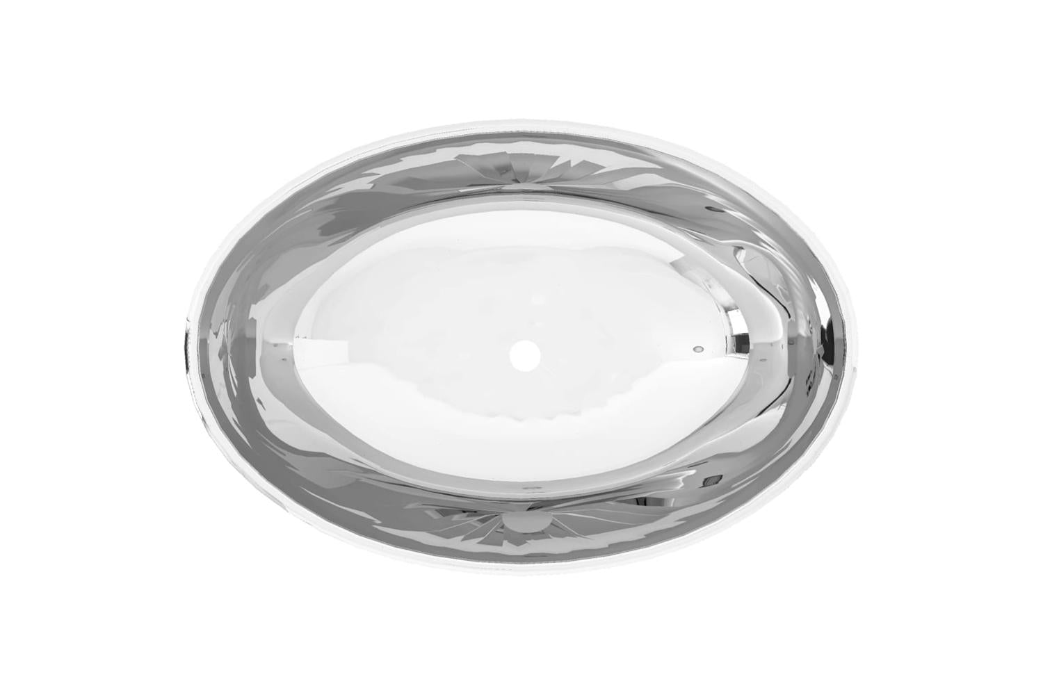 vidaXL 143473 Wash Basin 40x33x13.5cm Ceramic Silver-3