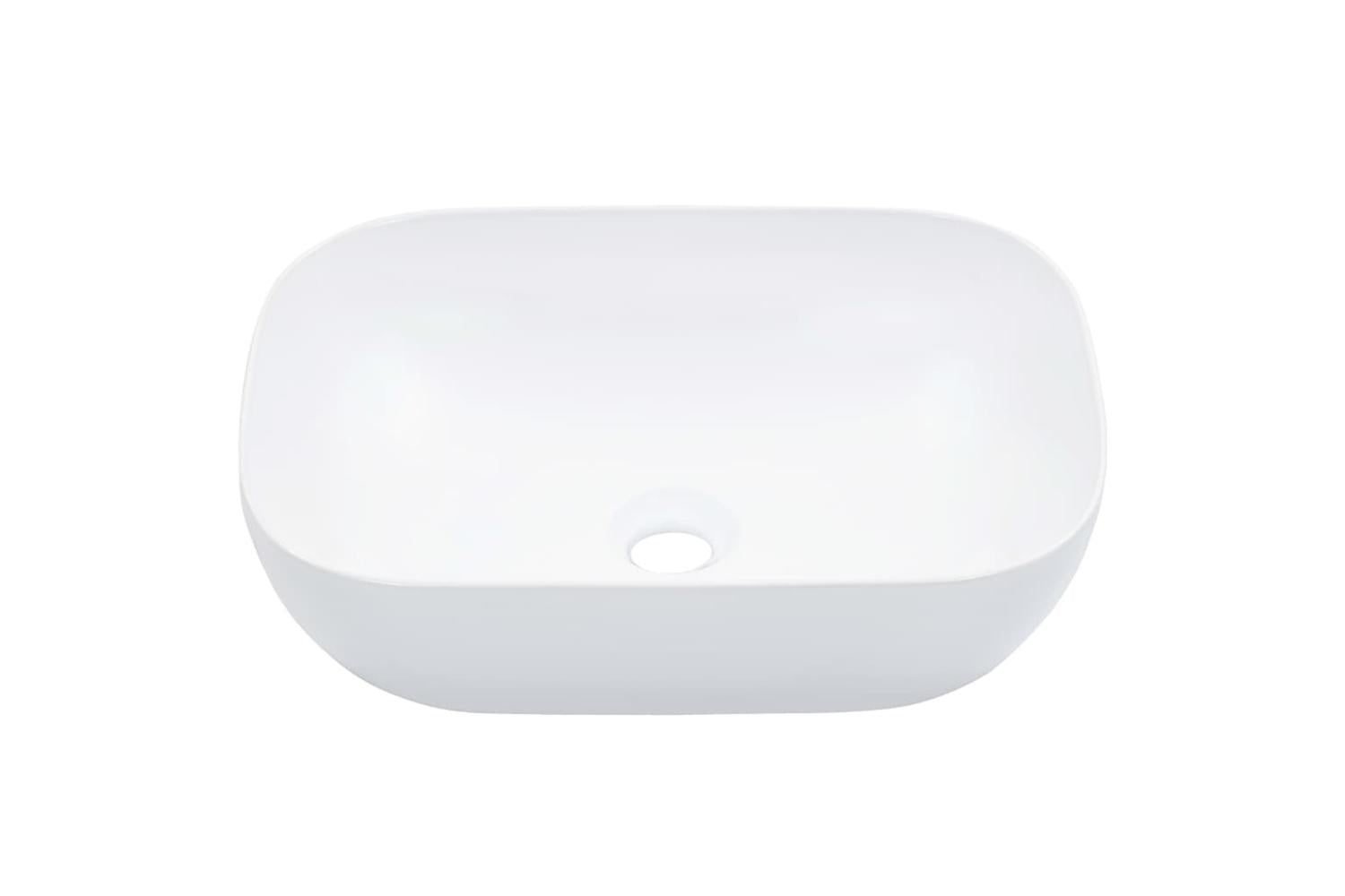 vidaXL 143915 Wash Basin 45.5x32x13cm Ceramic White-2
