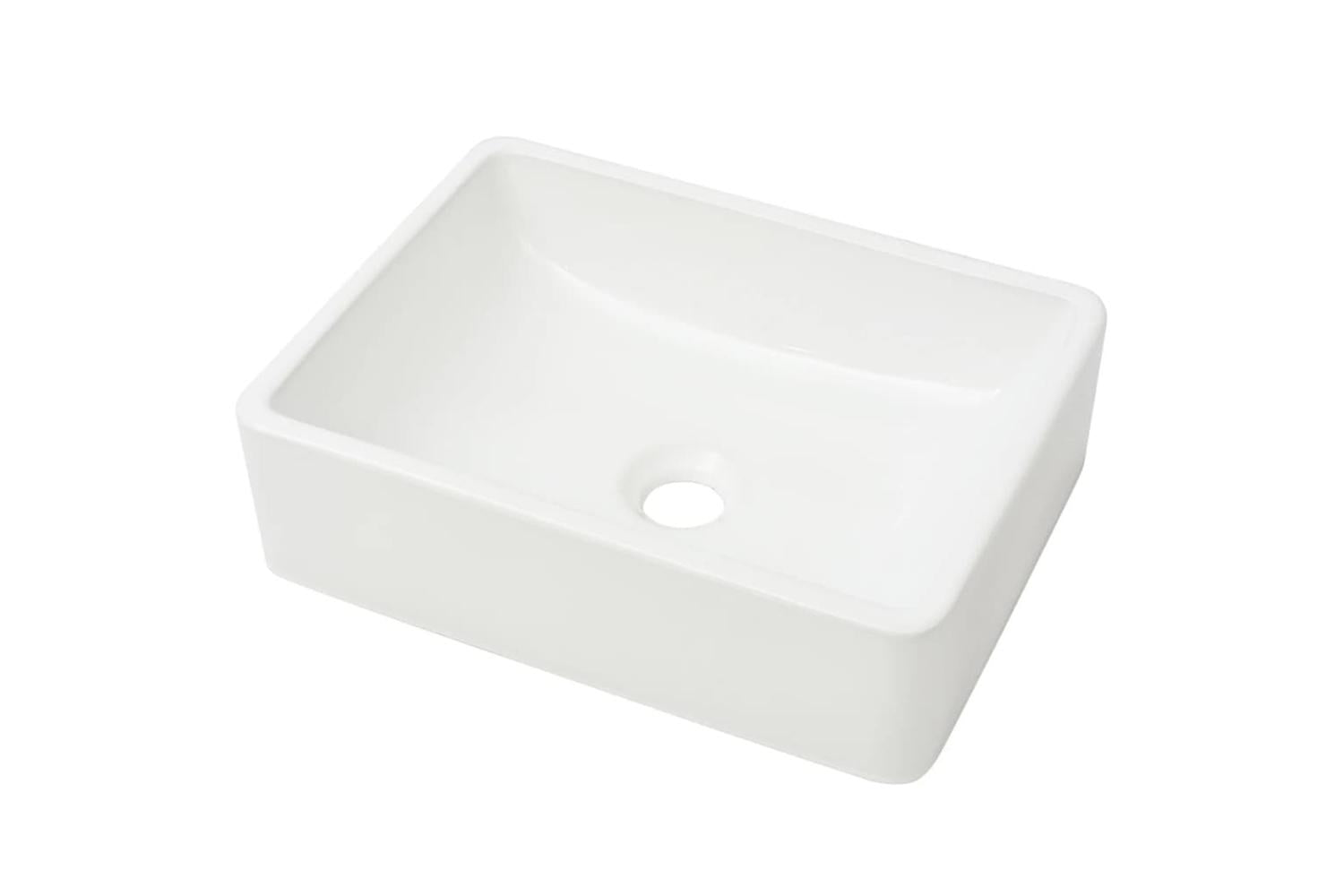 vidaXL 142339 Basin Ceramic White 41x30x12cm-2