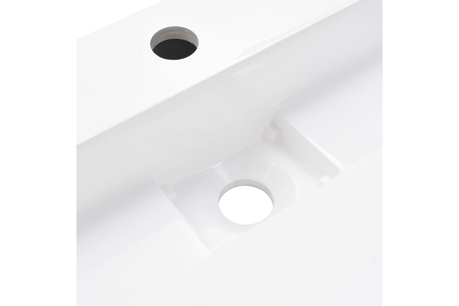 vidaXL 144065 Wash Basin 80x46x11cm Mineral Cast/marble Cast White-7