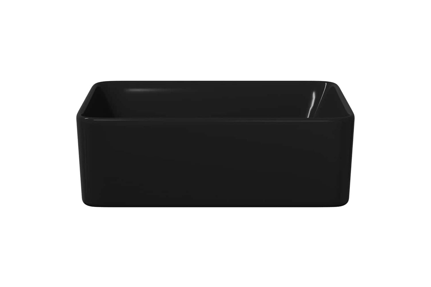 vidaXL 143920 Wash Basin 40x30x13cm Ceramic Black-4