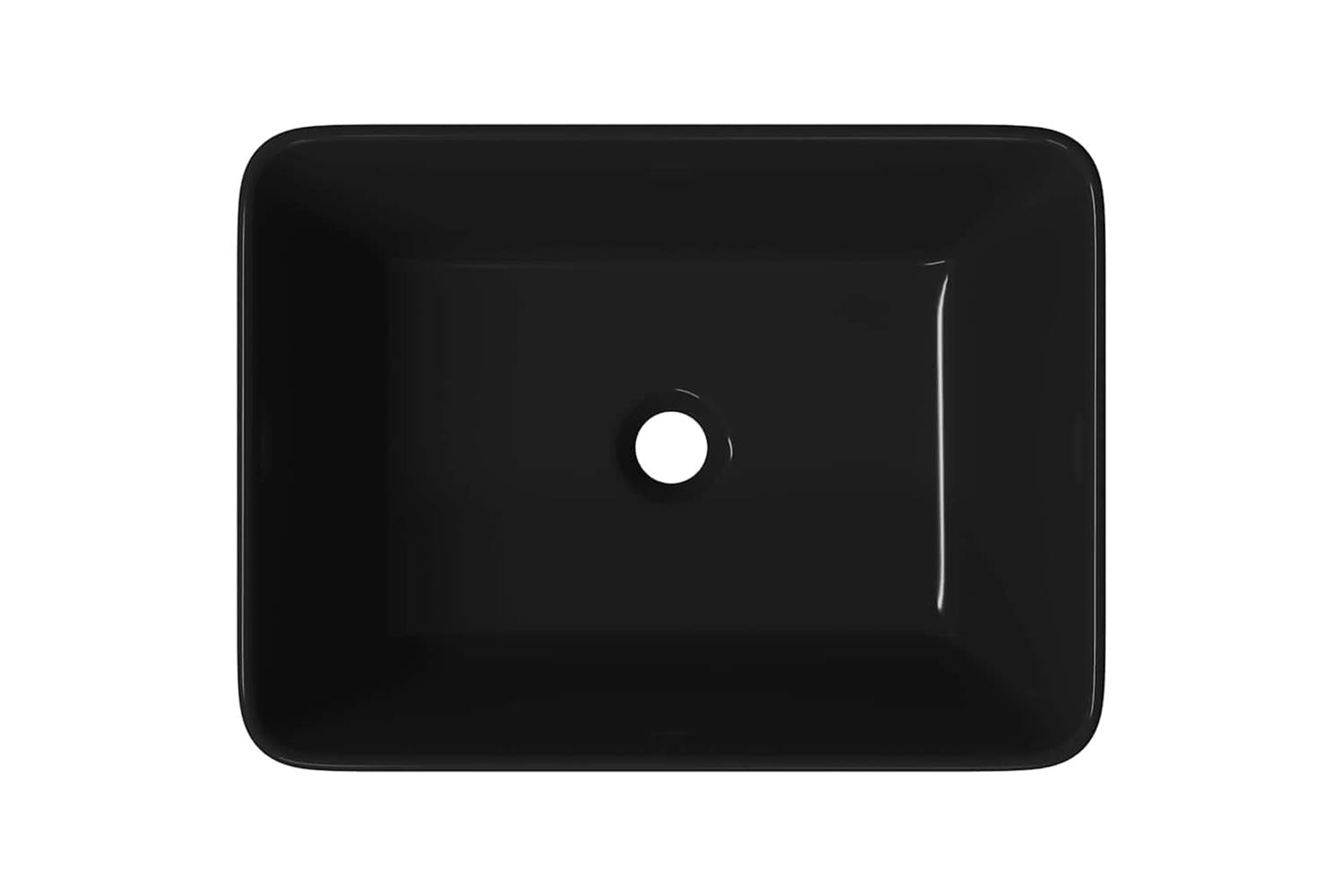 vidaXL 143920 Wash Basin 40x30x13cm Ceramic Black-6