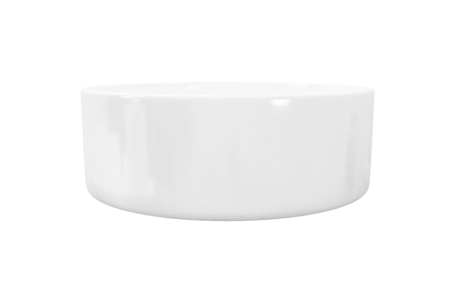 vidaXL 142342 Basin Round Ceramic White 40x15cm-5
