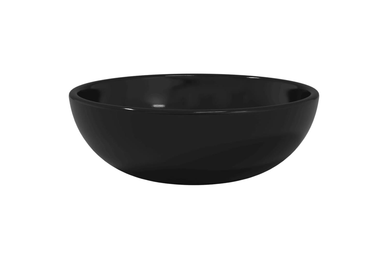 vidaXL 345246 Basin Tempered Glass 35x12cm Black