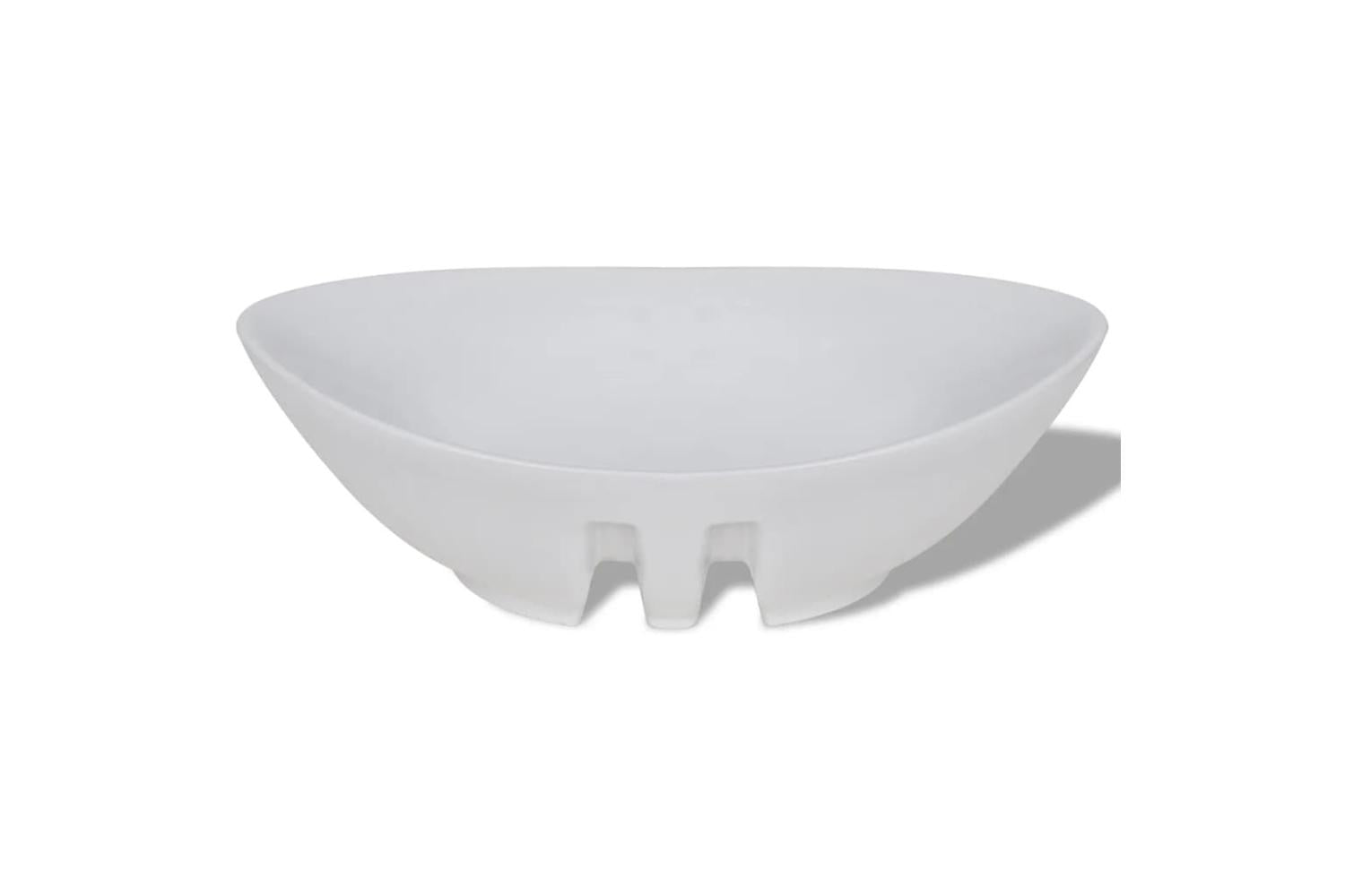 vidaXL 140679 Luxury Ceramic Basin Oval With Overflow 59 X 38,5cm-5