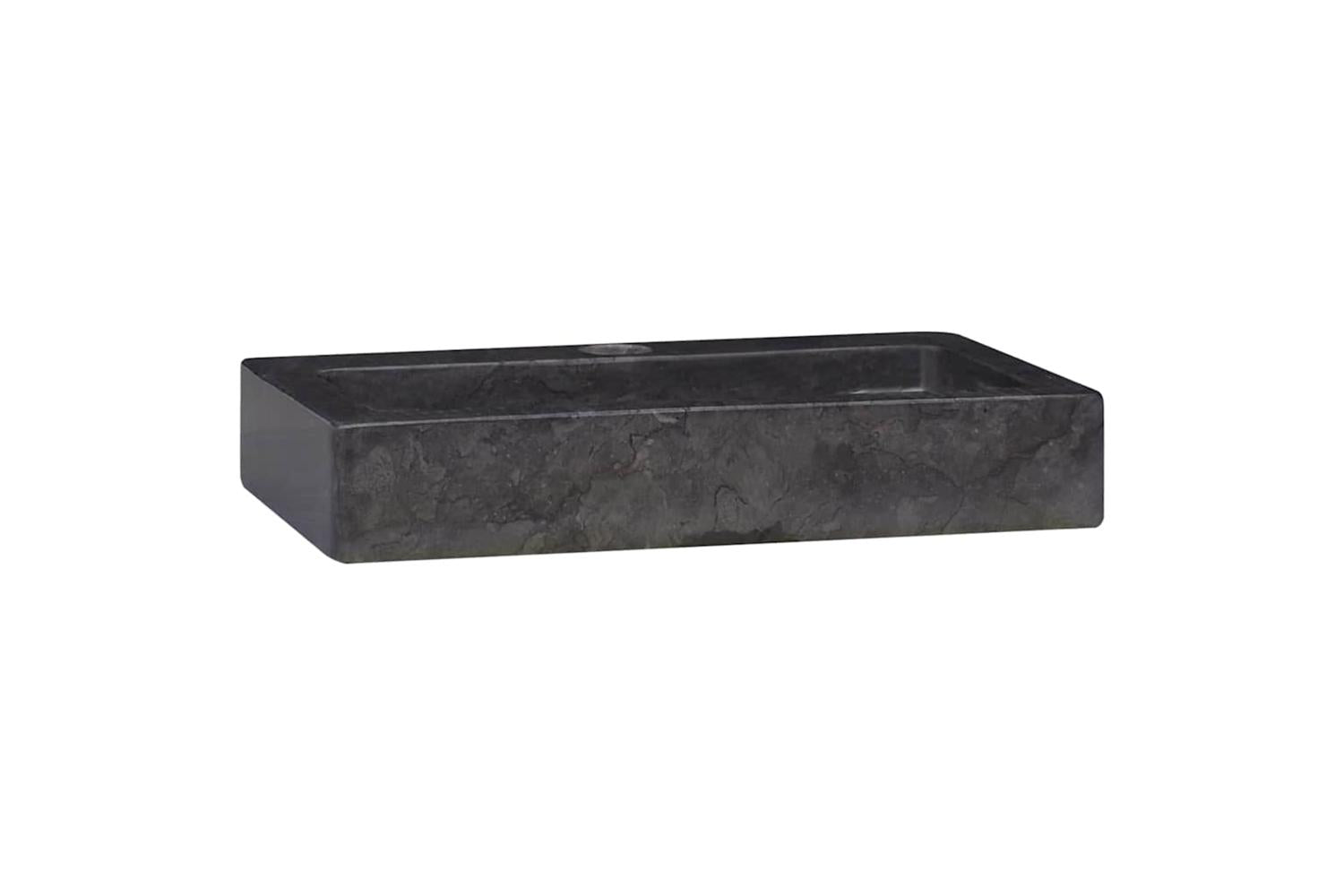Vidaxl Sink Black 38x24x6.5 Cm Marble-3