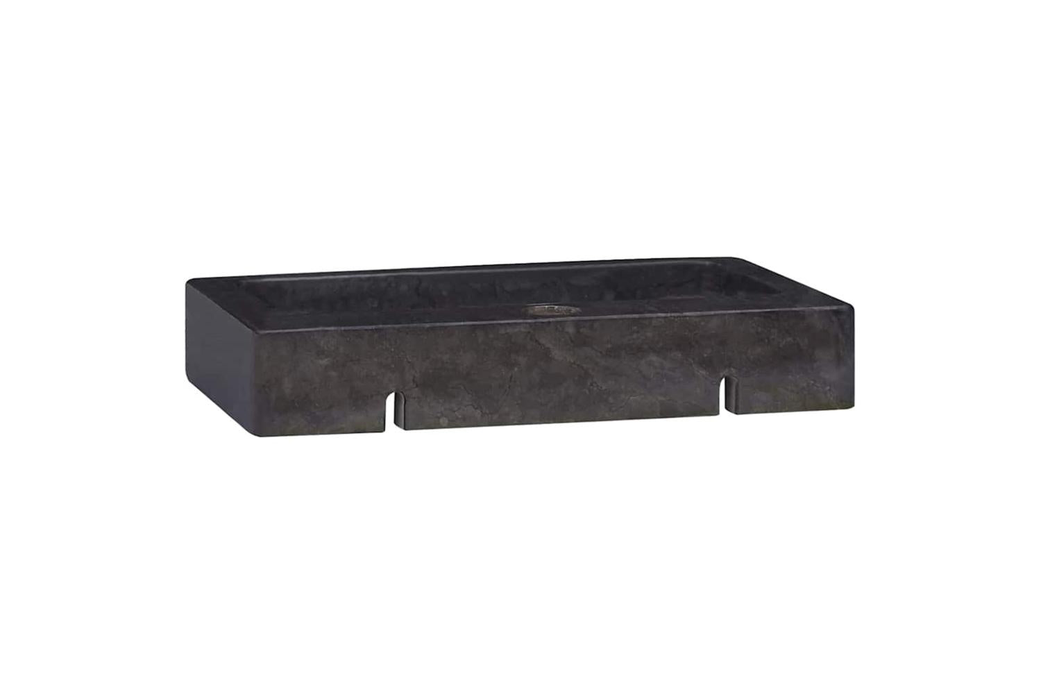 Vidaxl Sink Black 38x24x6.5 Cm Marble-6
